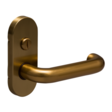 FL Case, Privacy Lock, Oval Cover, Satin Gold
