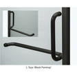 Shower Door Handle, Black Painting