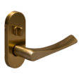 FL Case, Privacy Lock, Oval Cover, Satin Gold
