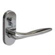 KU Case, Privacy Lock, Oval Cover, Chrome Plated