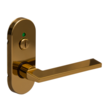 FL Case, Indicator Lock, Oval Cover, Gold Plated