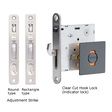 Clear Cut Hook Lock, Bottom Lock, BS51, Square Rose