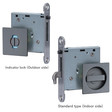 Clear Cut Hook Lock Top Lock BS51 (Square)