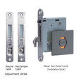 Clear Cut Hook Lock, Top Lock, BS38, Square Rose