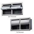 Recessed Double Horizontal Paper Holder