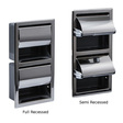 Recessed Double Vertical Paper Holder